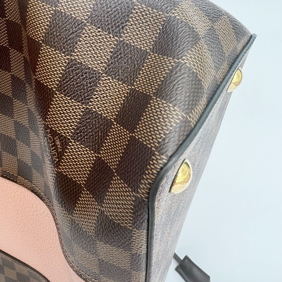 Authentic❤️Louis Vuitton Jersey Tok Zip Tote Crossbody Handbag Damier Leather - Picture 12 of 14